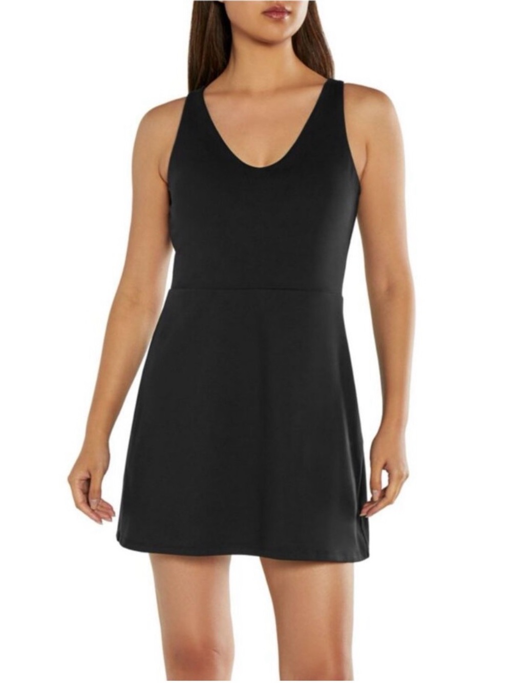 GAP Black Mini Athletic Dress with Shorts and Bra
